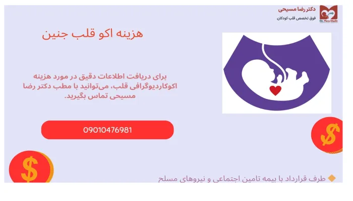 هزینه اکو قلب جنین چقدر است