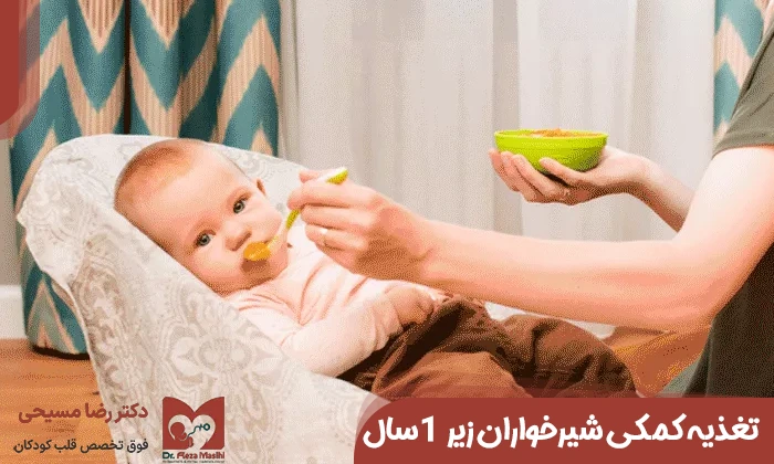 تغذیه کمکی شیرخواران زیر 1سال